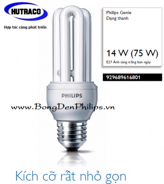 Philips compact fluorescent lamps Genie14W - 3U