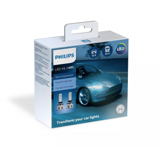 Bộ đèn pha xe hơi ô tô Philips Ultinon Essential Gen 2 LED H11 11362 UE2 X2 ánh sáng trắng 12V-24V-6500K