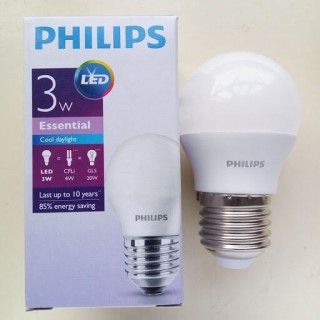 Bóng đèn Led búp Philips LEDBulb 3W E27 6500K 230V P45(APR)