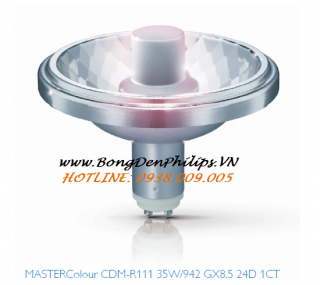 Bóng đèn cao áp Master CDM-R111 Philips 35W 830/942 Gx8.5 24D