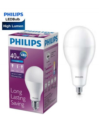 Bóng đèn Led Bulb Philips 40W E27 6500K 230V A125 APR hiệu suất cao quang thông 5000Lm