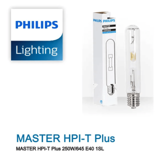 Bóng đèn cao áp Metal Halide Philips MASTER HPI-T Plus 250W/645 E40 1SL/12 dạng thẳng